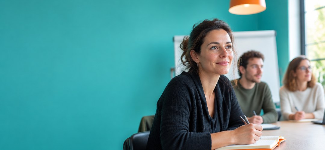 Formation CSE obligatoire : élue de PME en formation santé et sécurité